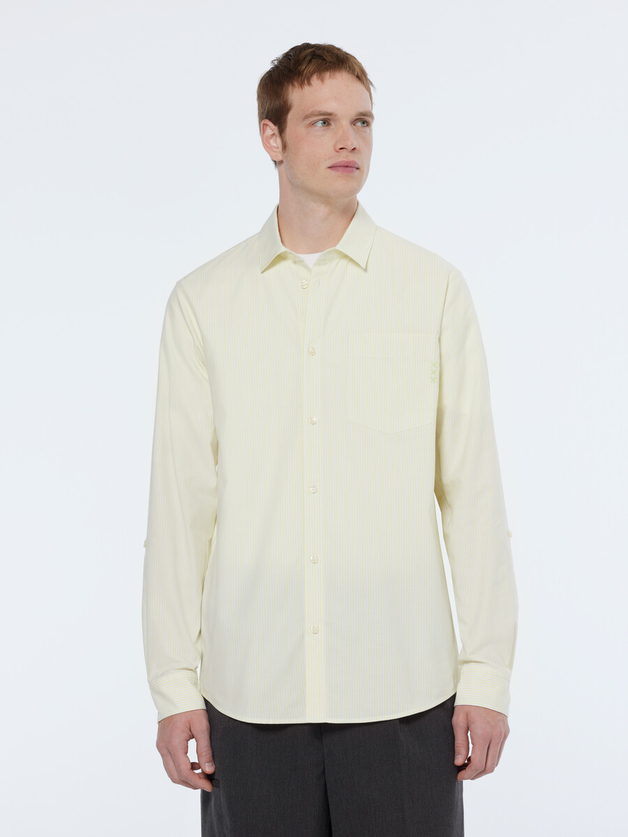 camicia oxford a righe vestibilità regolare