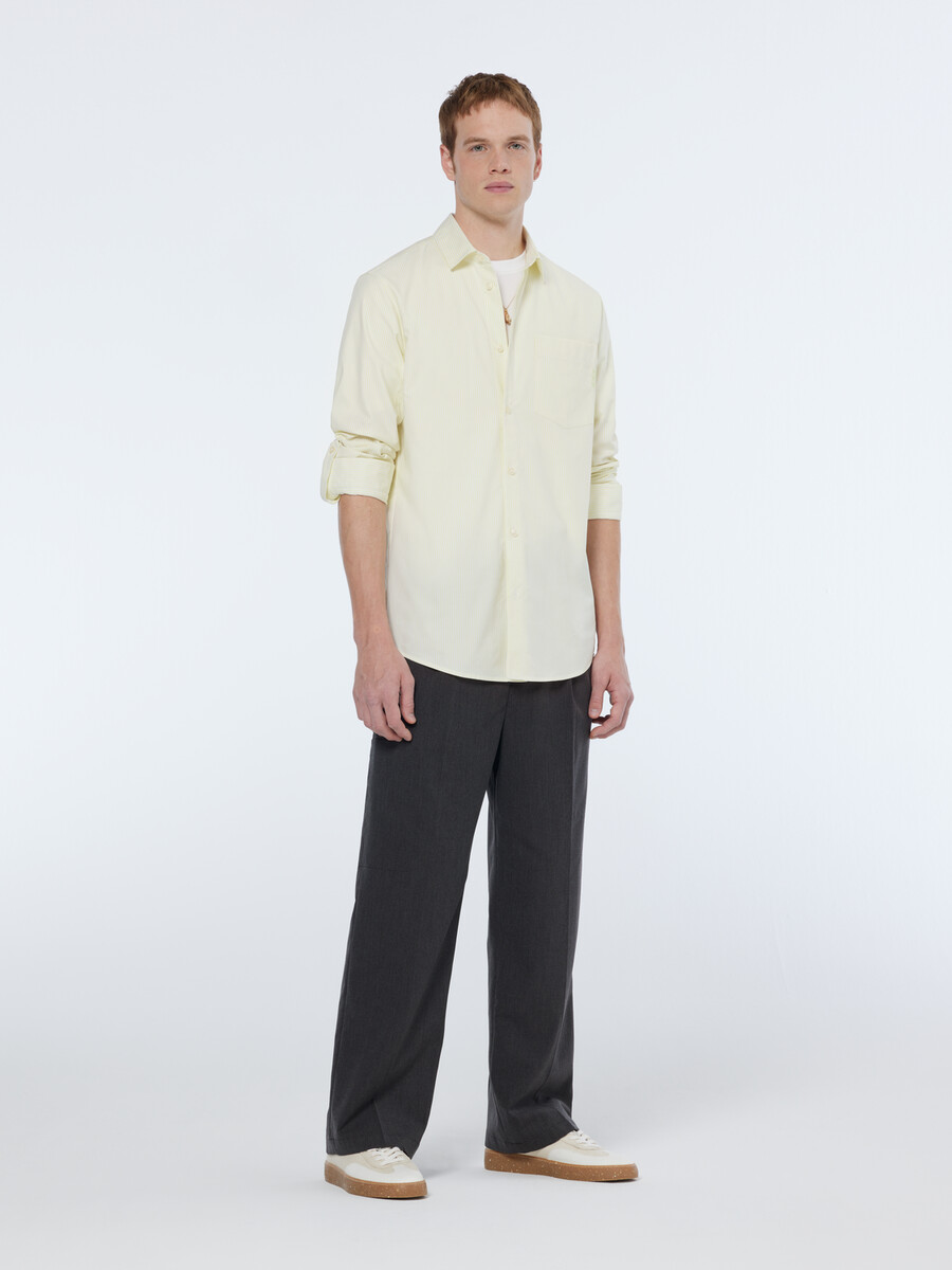 camicia oxford a righe vestibilità regolare