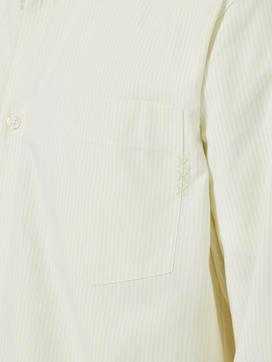 camicia oxford a righe vestibilità regolare
