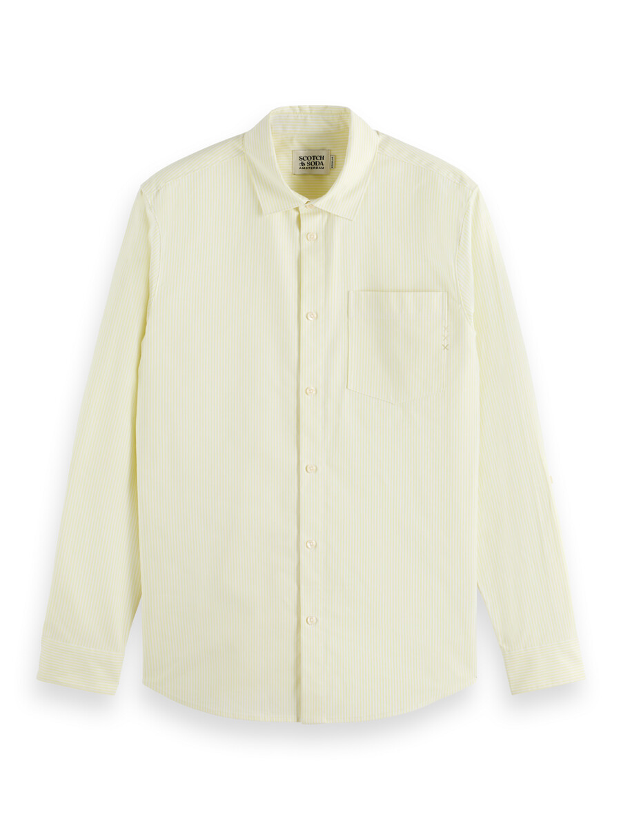 camicia oxford a righe vestibilità regolare