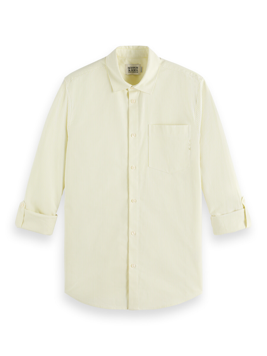 camicia oxford a righe vestibilità regolare