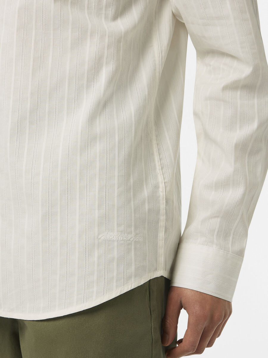 camicia dobby vestibilità regolare