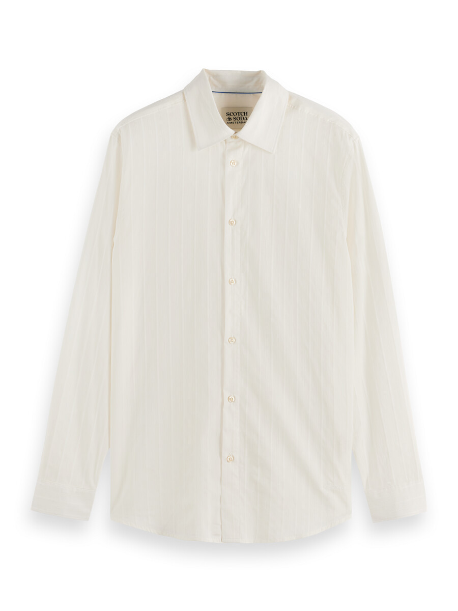 camicia dobby vestibilità regolare
