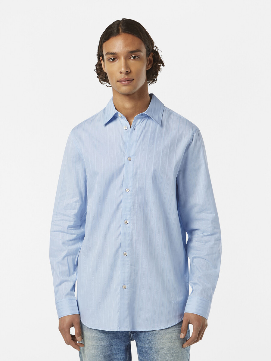 camicia dobby vestibilità regolare