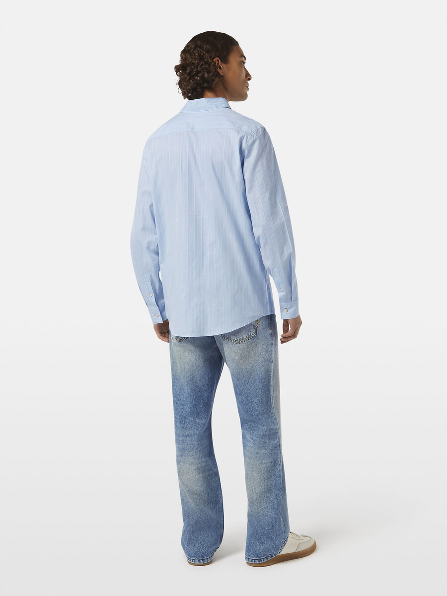 camicia dobby vestibilità regolare