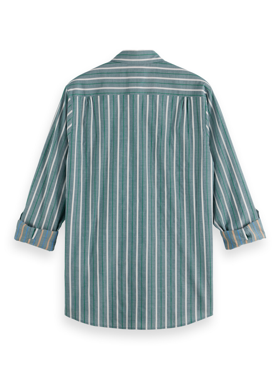 camicia a righe dobby vestibilità regolare
