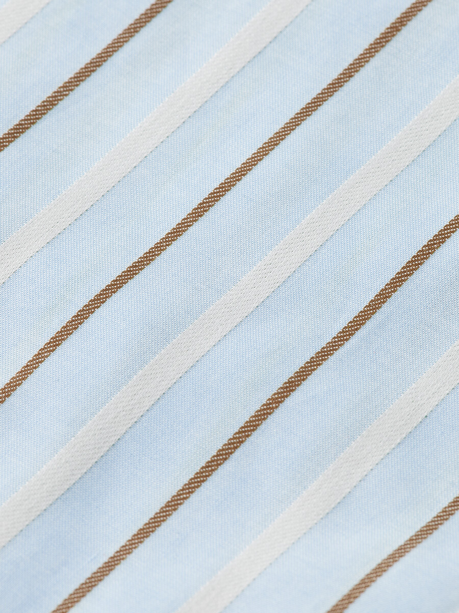 camicia a righe dobby vestibilità regolare