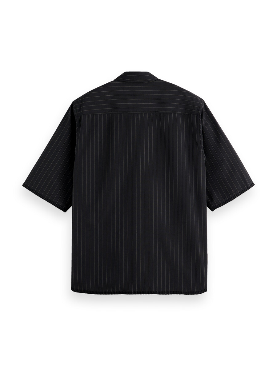 camicia da baseball su misura a righe sottili