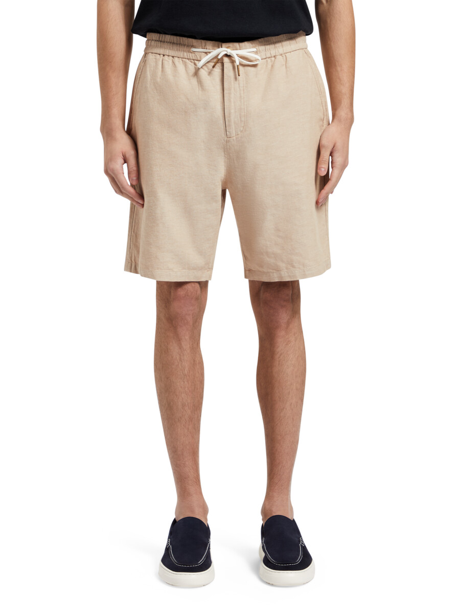 bermuda in twill di cotone e lino preferiti