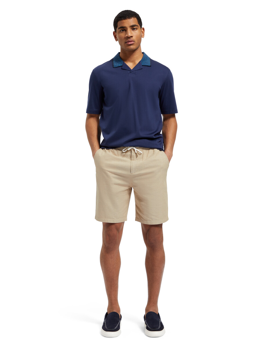 bermuda in twill di cotone e lino preferiti