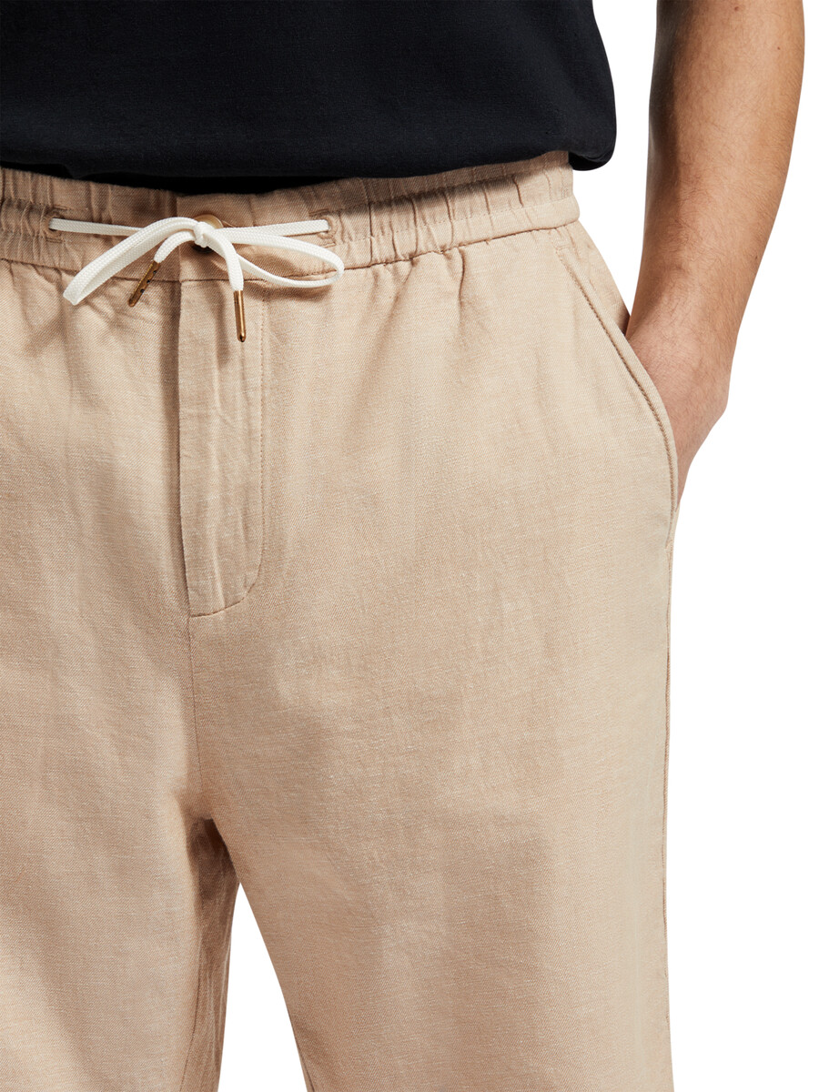 bermuda in twill di cotone e lino preferiti