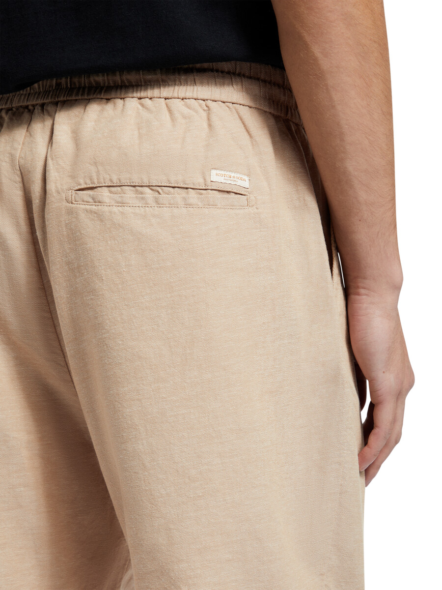 bermuda in twill di cotone e lino preferiti