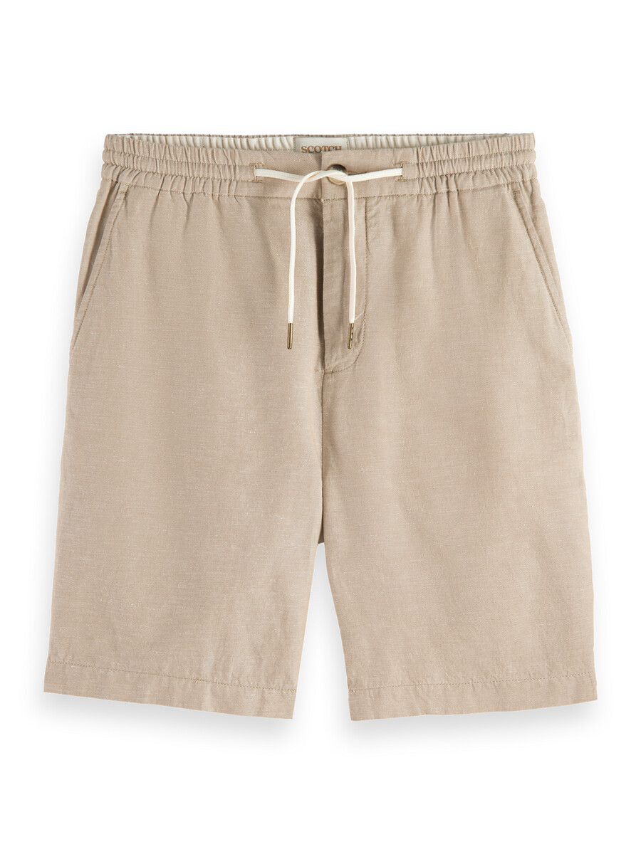 bermuda in twill di cotone e lino preferiti