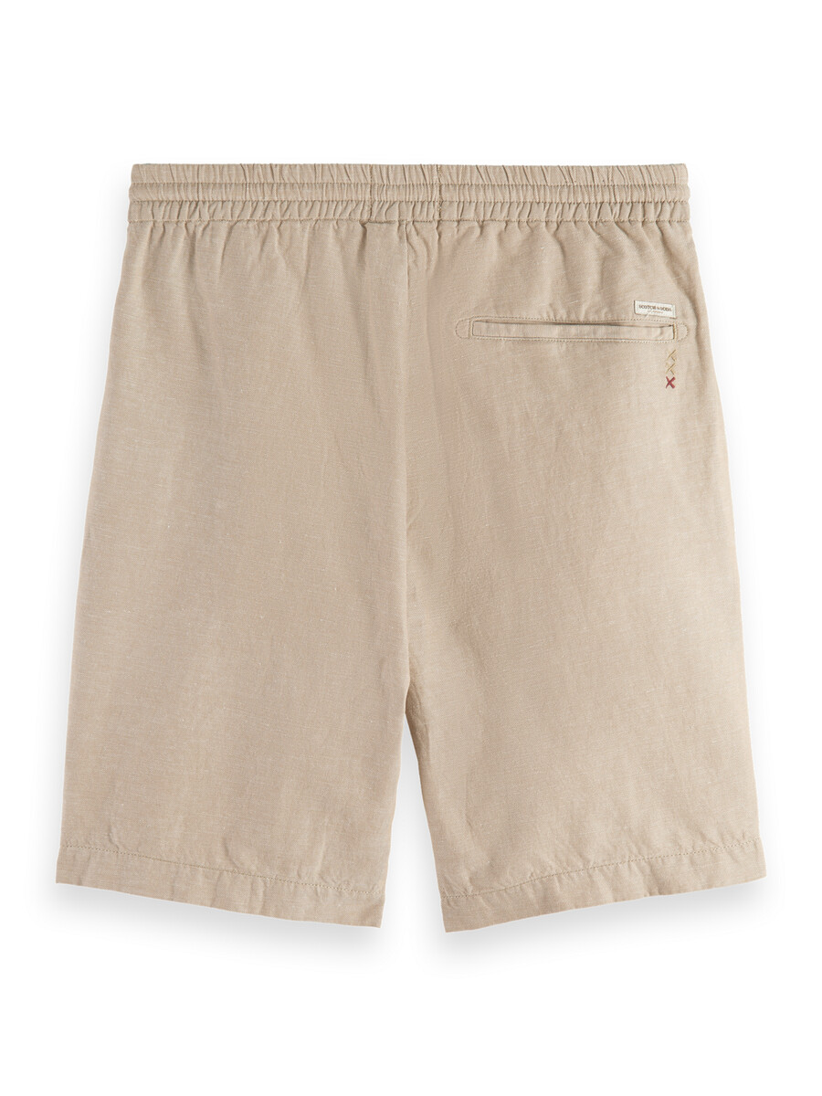 bermuda in twill di cotone e lino preferiti
