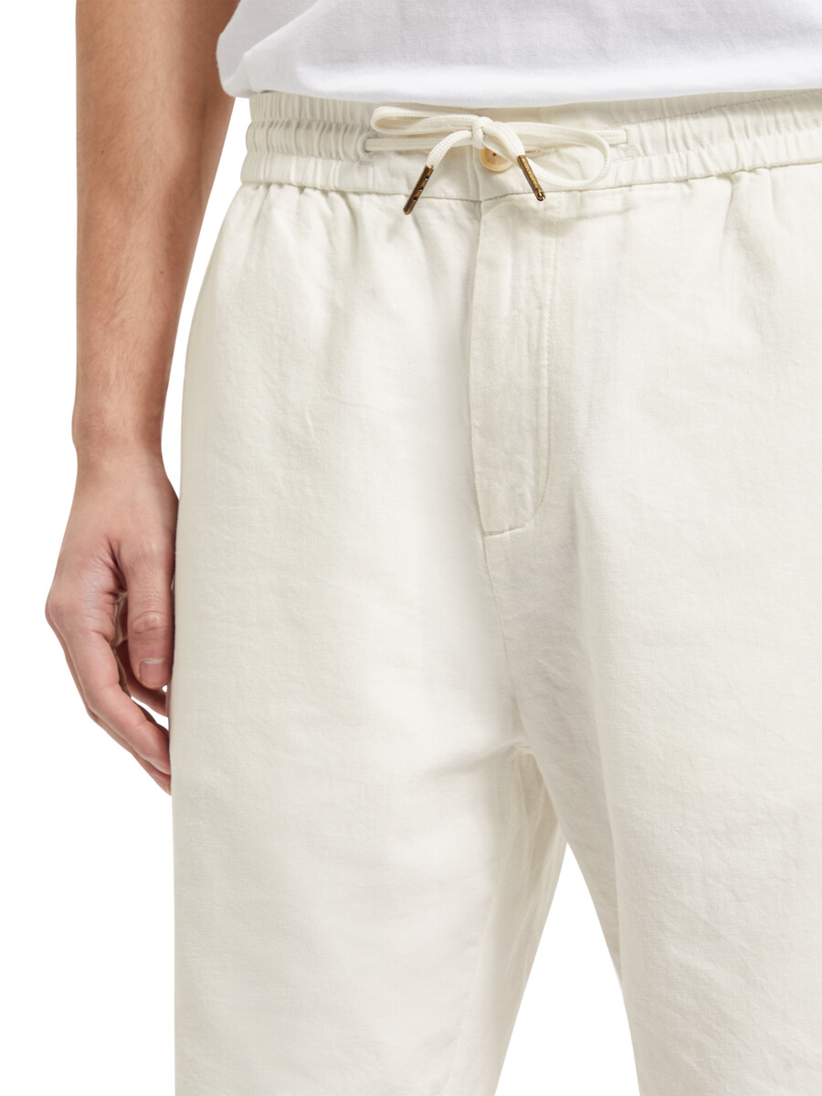 bermuda in twill di cotone e lino preferiti