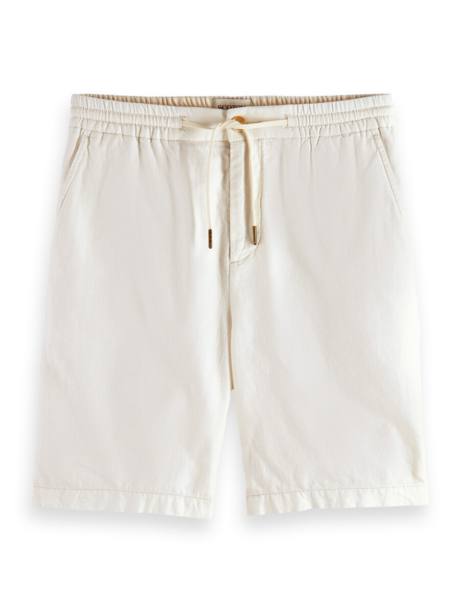 bermuda in twill di cotone e lino preferiti
