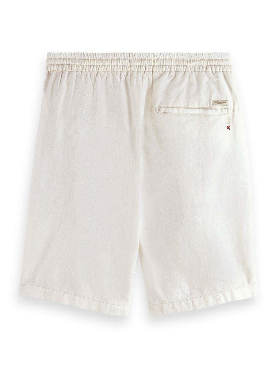 bermuda in twill di cotone e lino preferiti