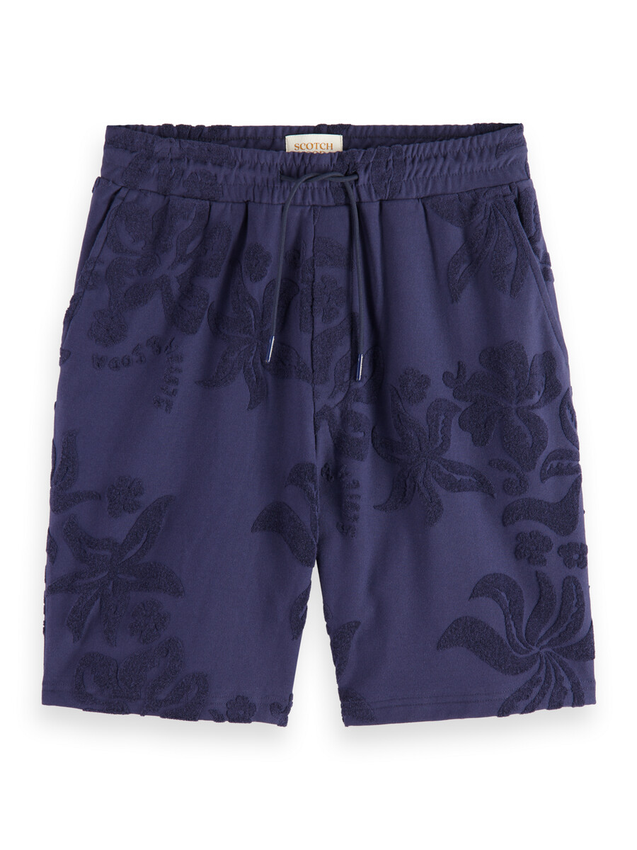 pantaloncini in spugna jacquard
