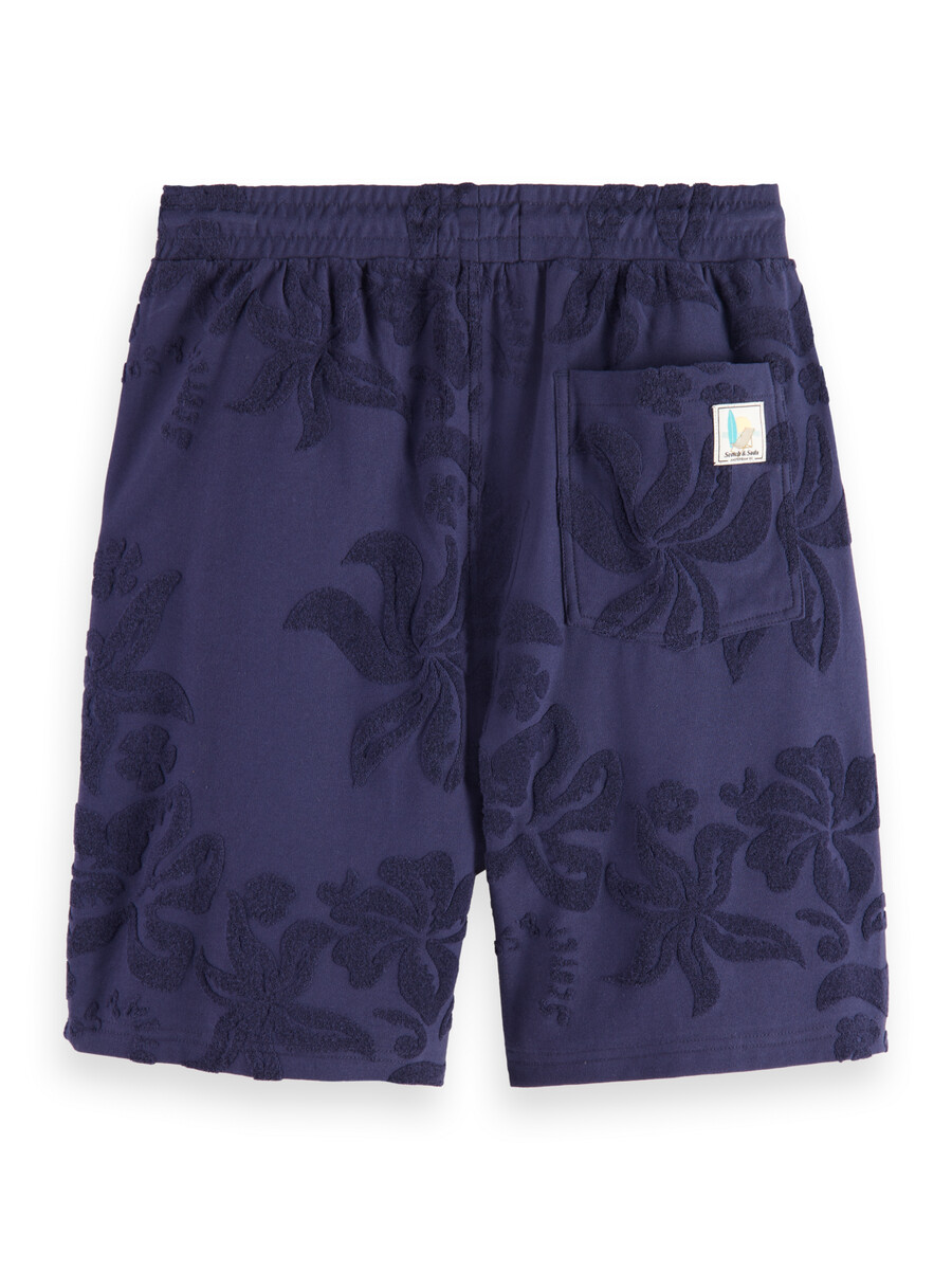 pantaloncini in spugna jacquard