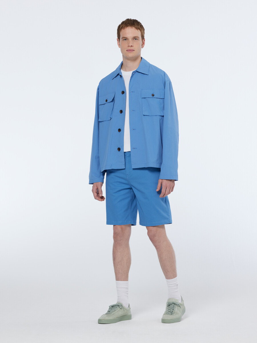 pantaloncini corti in misto cotone lavato stuart dalla vestibilità regolare