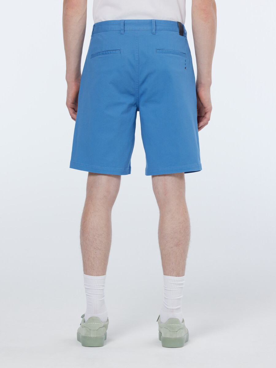 pantaloncini corti in misto cotone lavato stuart dalla vestibilità regolare