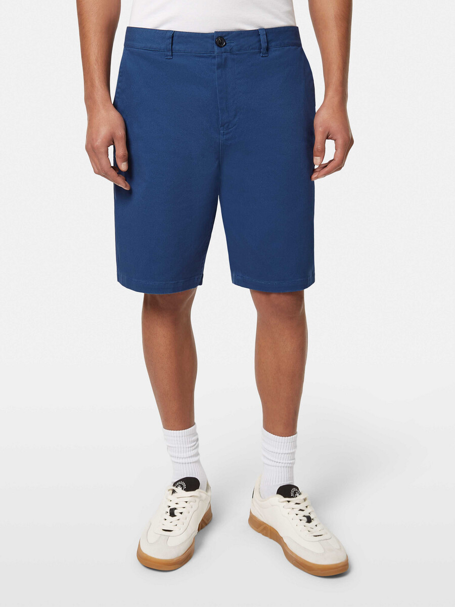 pantaloncini chino in twill di misto cotone lavato stuart
