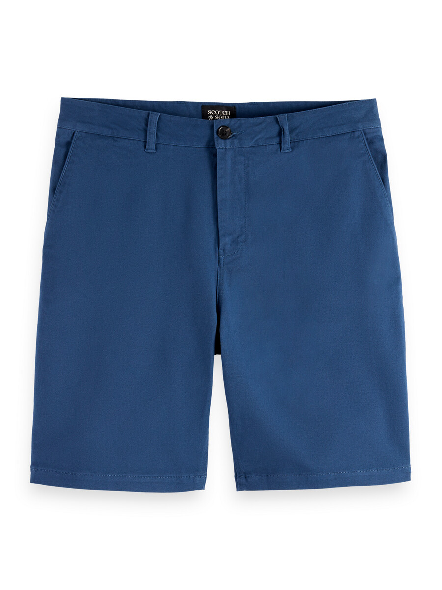 pantaloncini chino in twill di misto cotone lavato stuart
