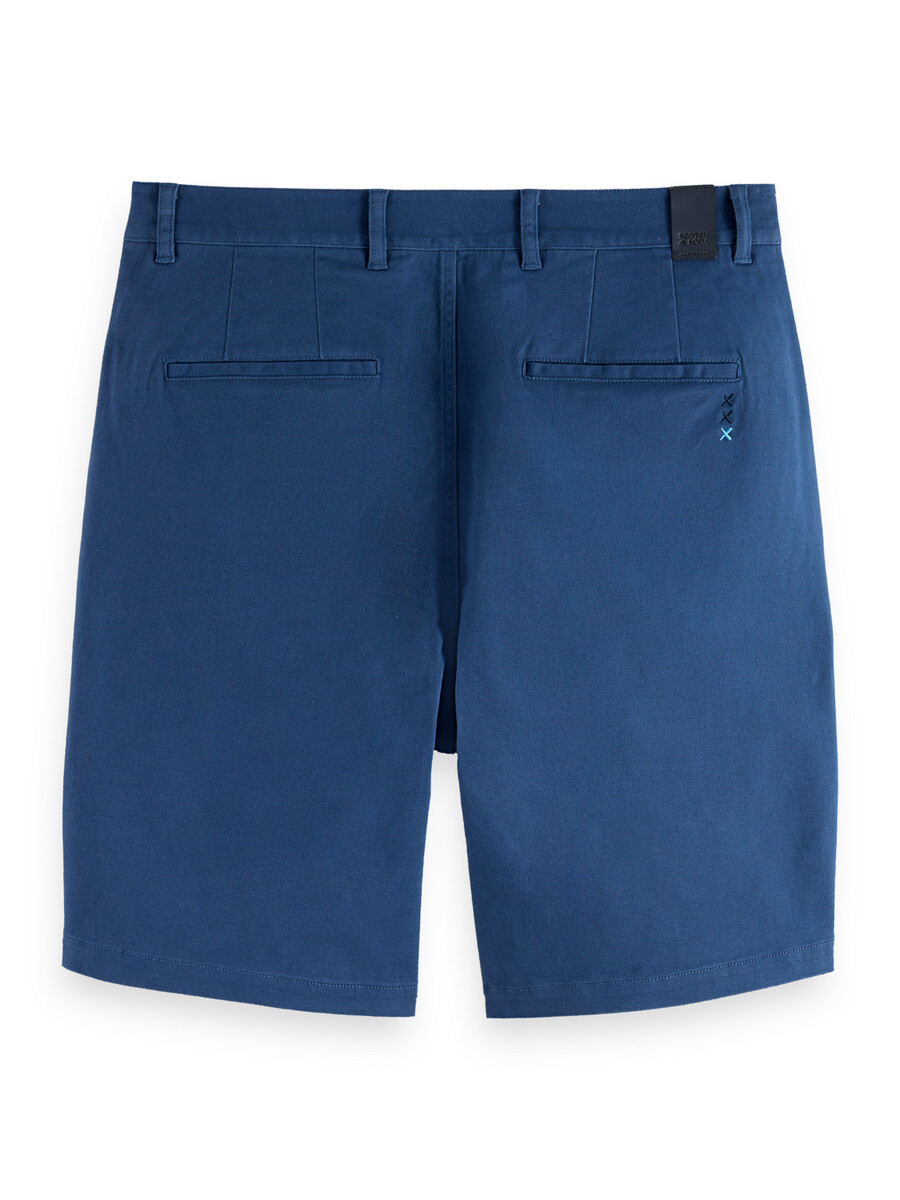 pantaloncini chino in twill di misto cotone lavato stuart