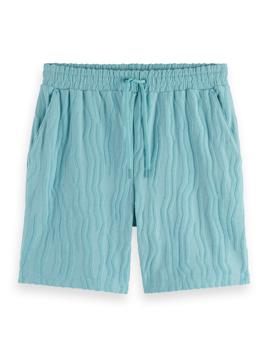 pantaloncini in spugna di cotone jacquard