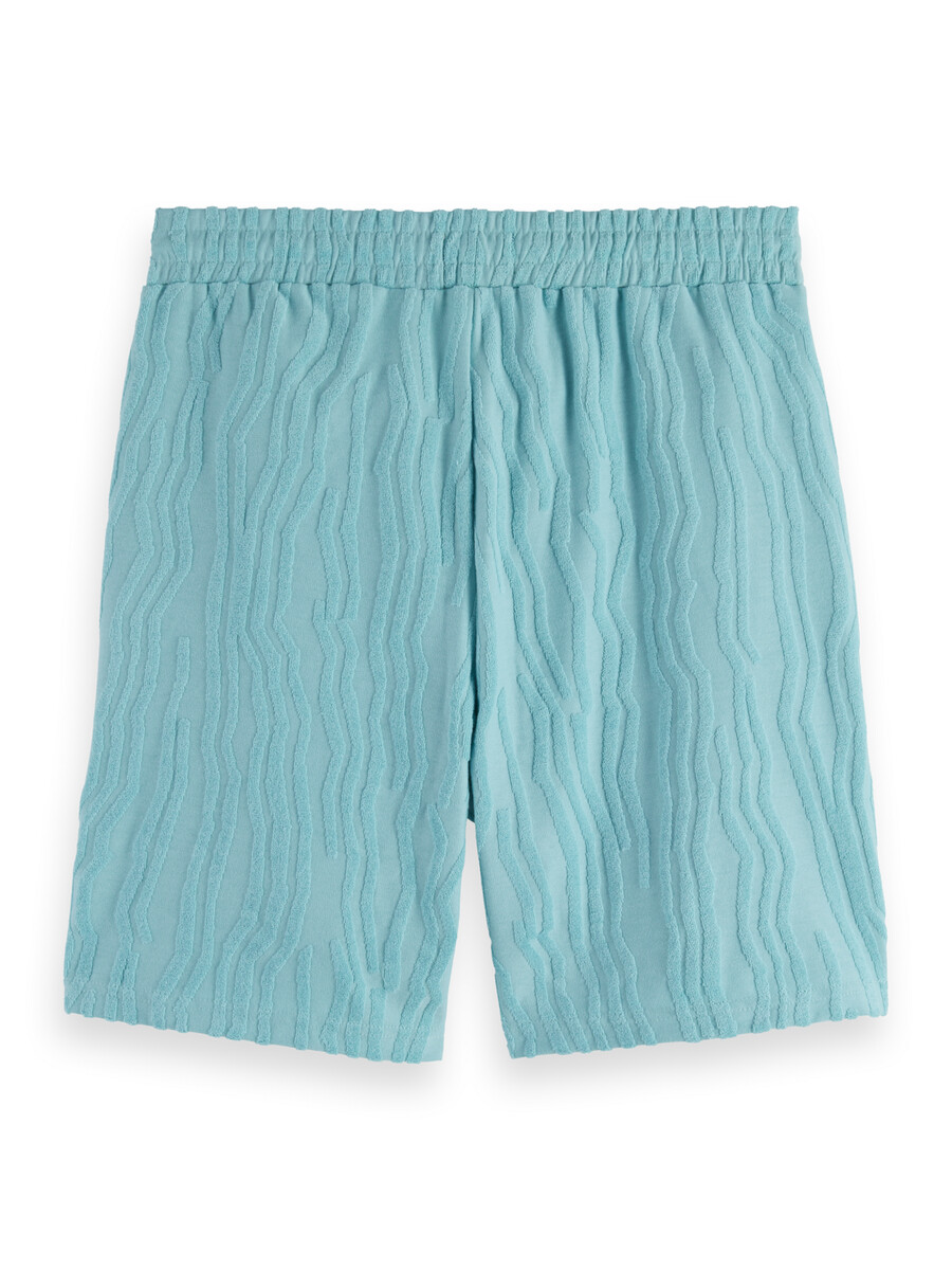 pantaloncini in spugna di cotone jacquard