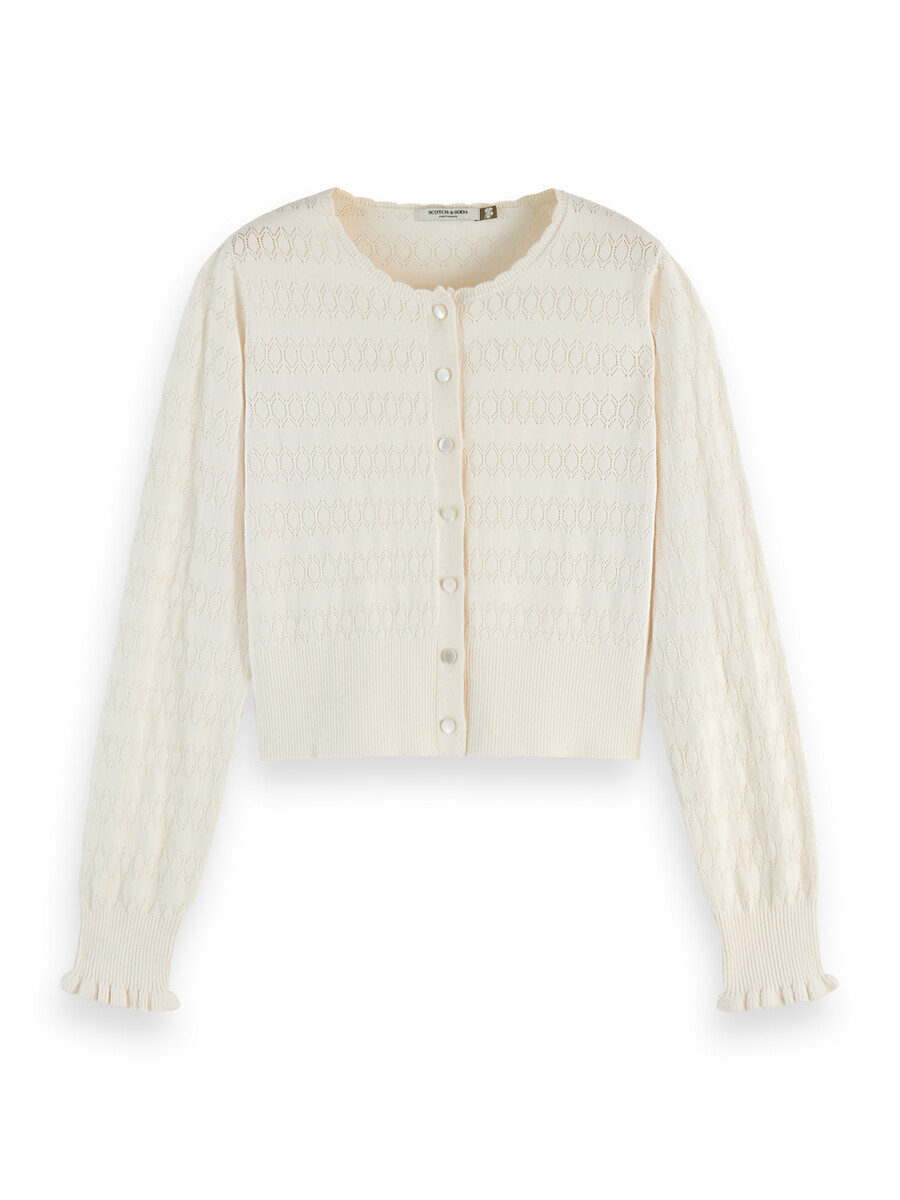 cardigan a punto traforato