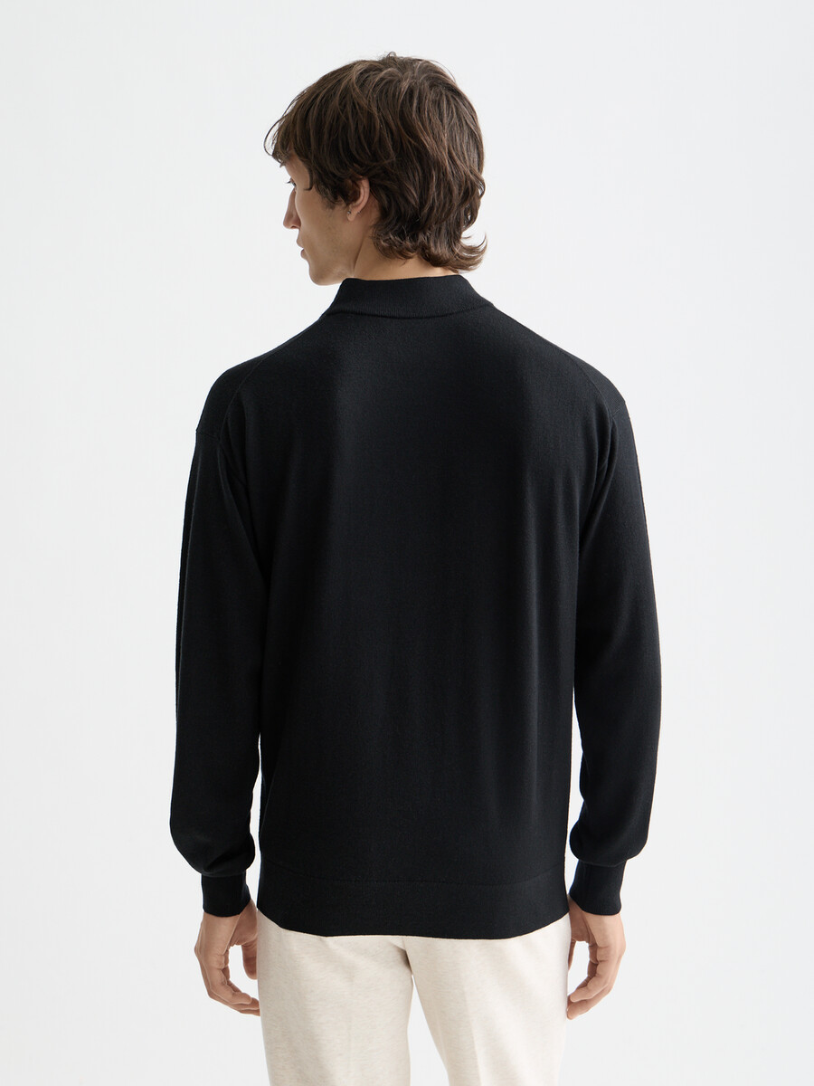 essentials — maglione con collo alto e spalle scese