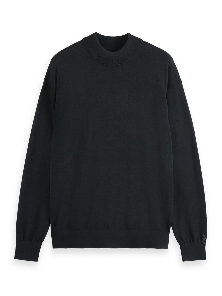 essentials — maglione con collo alto e spalle scese
