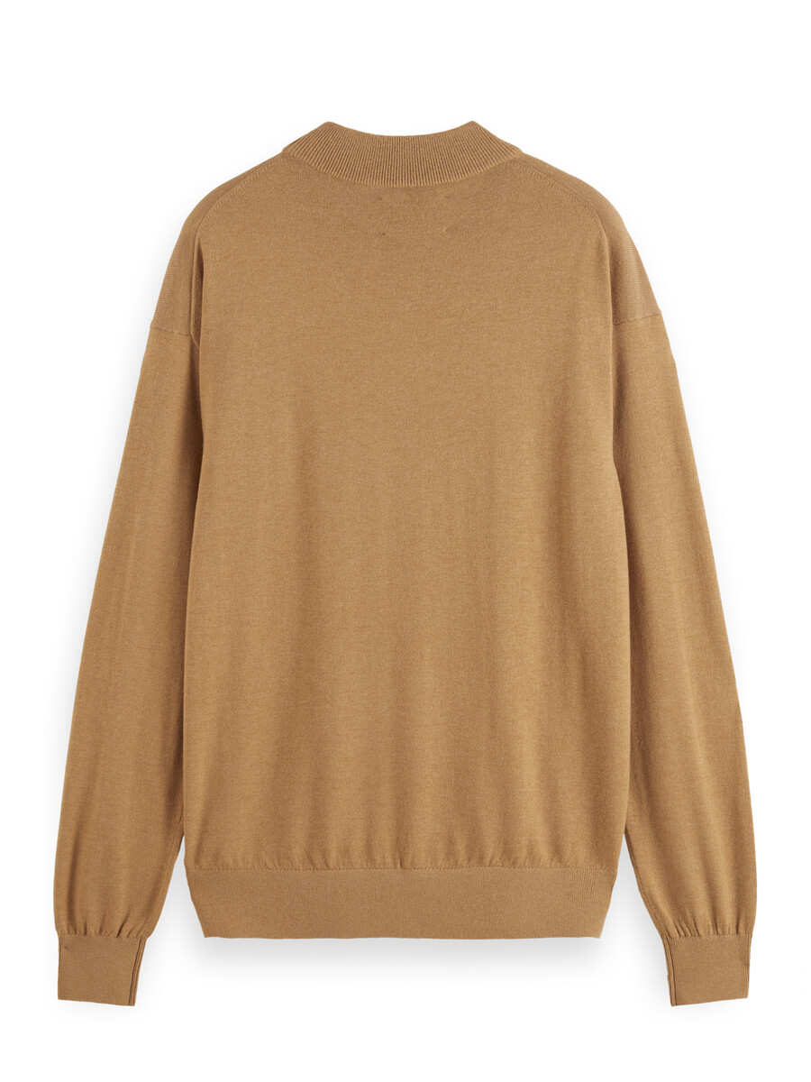 essentials — maglione con collo alto e spalle scese