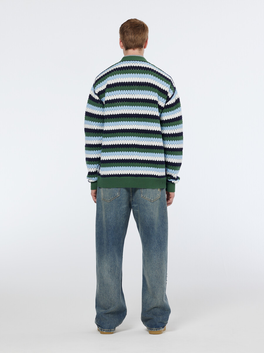 cardigan alluncinetto con spalle cadenti