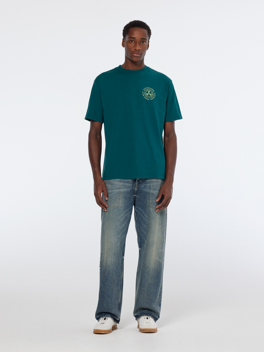 t-shirt vestibilità comoda con grafica del tennis club
