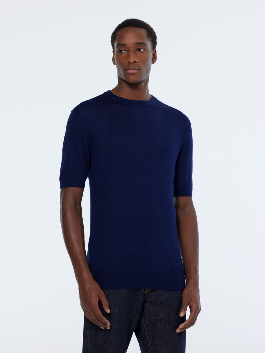 t-shirt in maglia vestibilità regolare