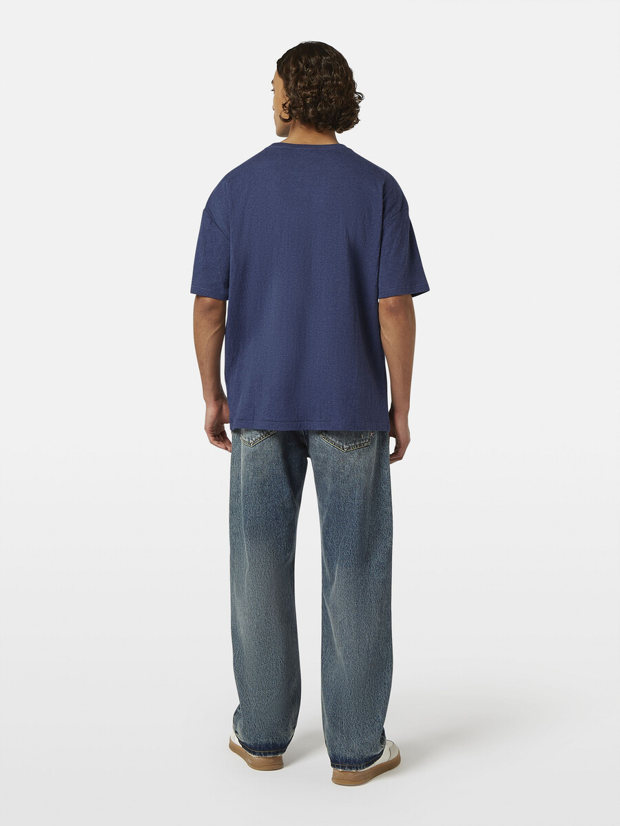 t-shirt con logo a vestibilità ampia e incollata