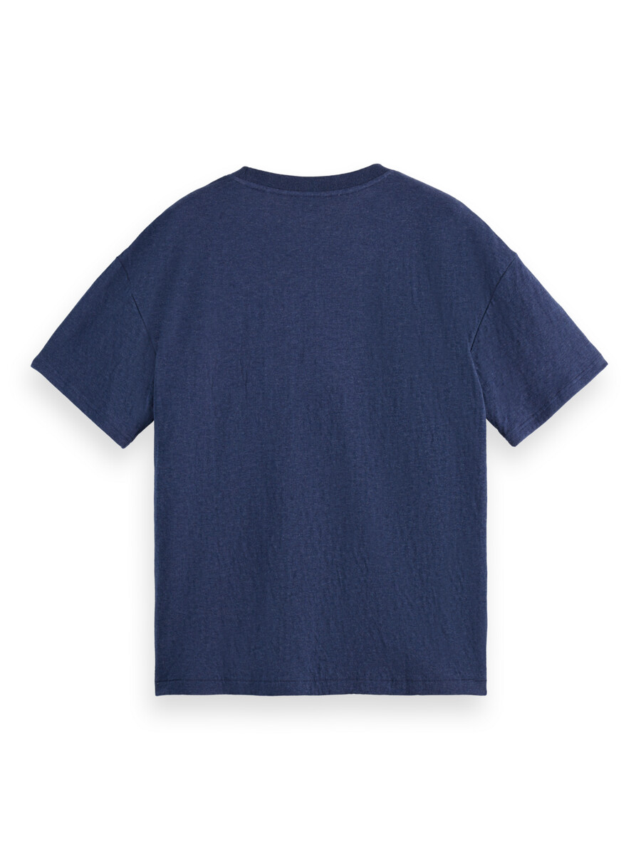t-shirt con logo a vestibilità ampia e incollata
