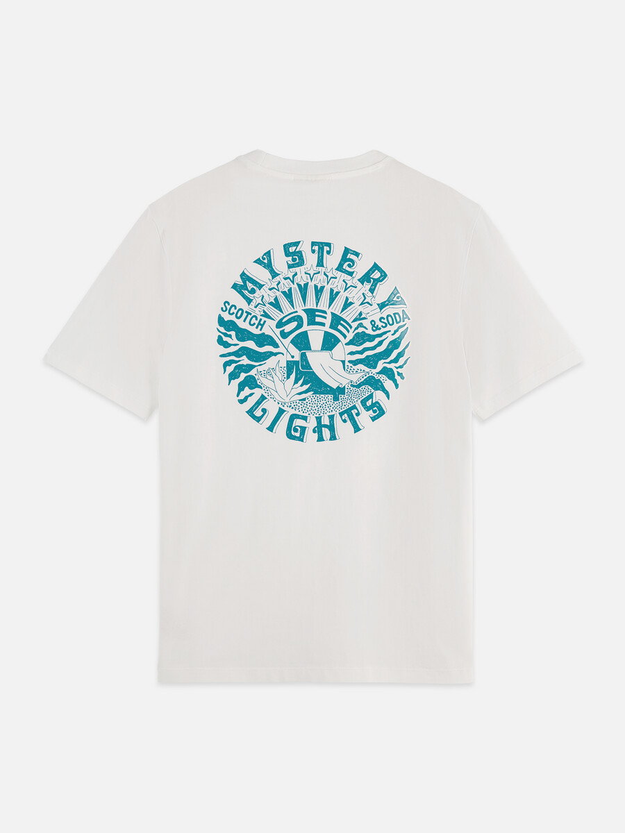 t-shirt regular fit con grafica anteriore e posteriore