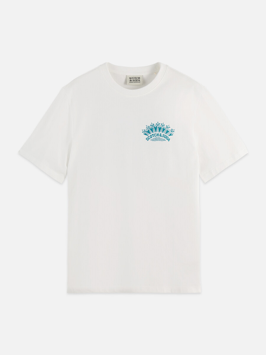 t-shirt regular fit con grafica anteriore e posteriore