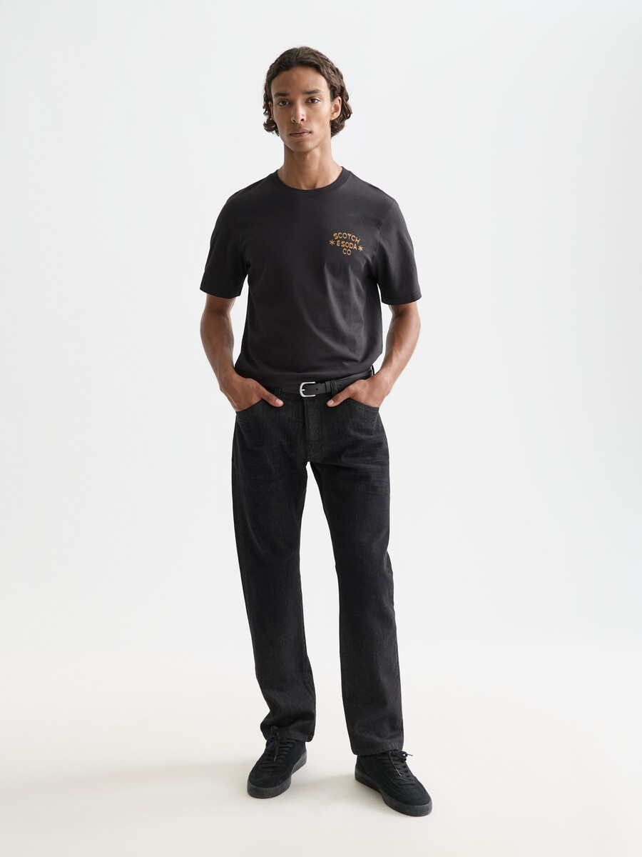 t-shirt regular fit con grafica sul petto