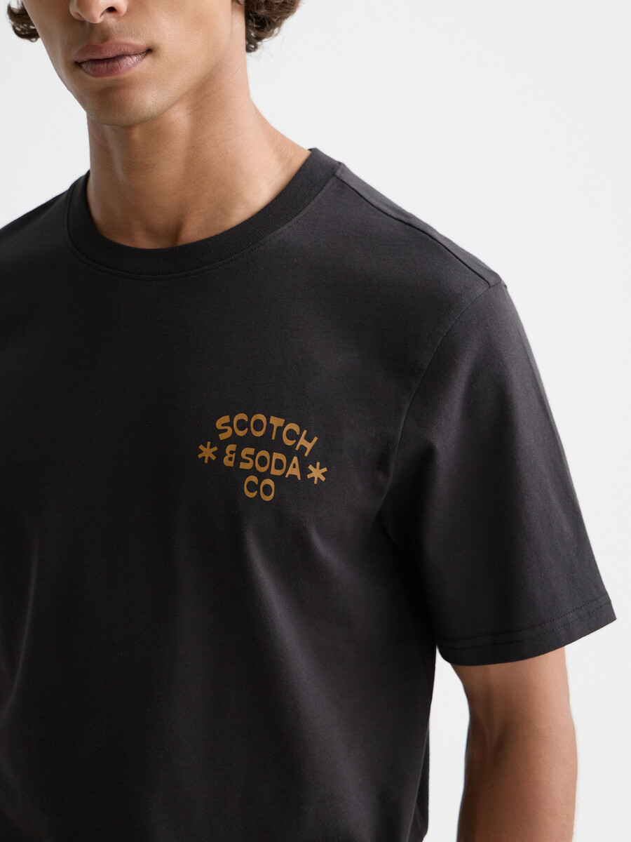 t-shirt regular fit con grafica sul petto