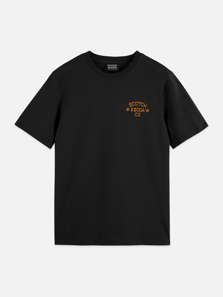 t-shirt regular fit con grafica sul petto