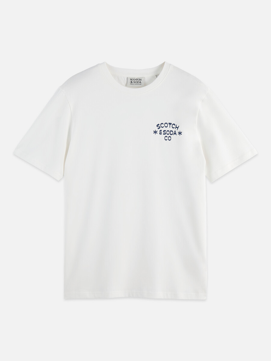 t-shirt regular fit con grafica sul petto