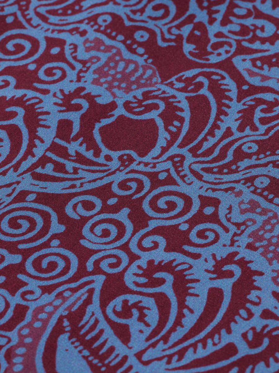 canotta in jersey con motivo paisley
