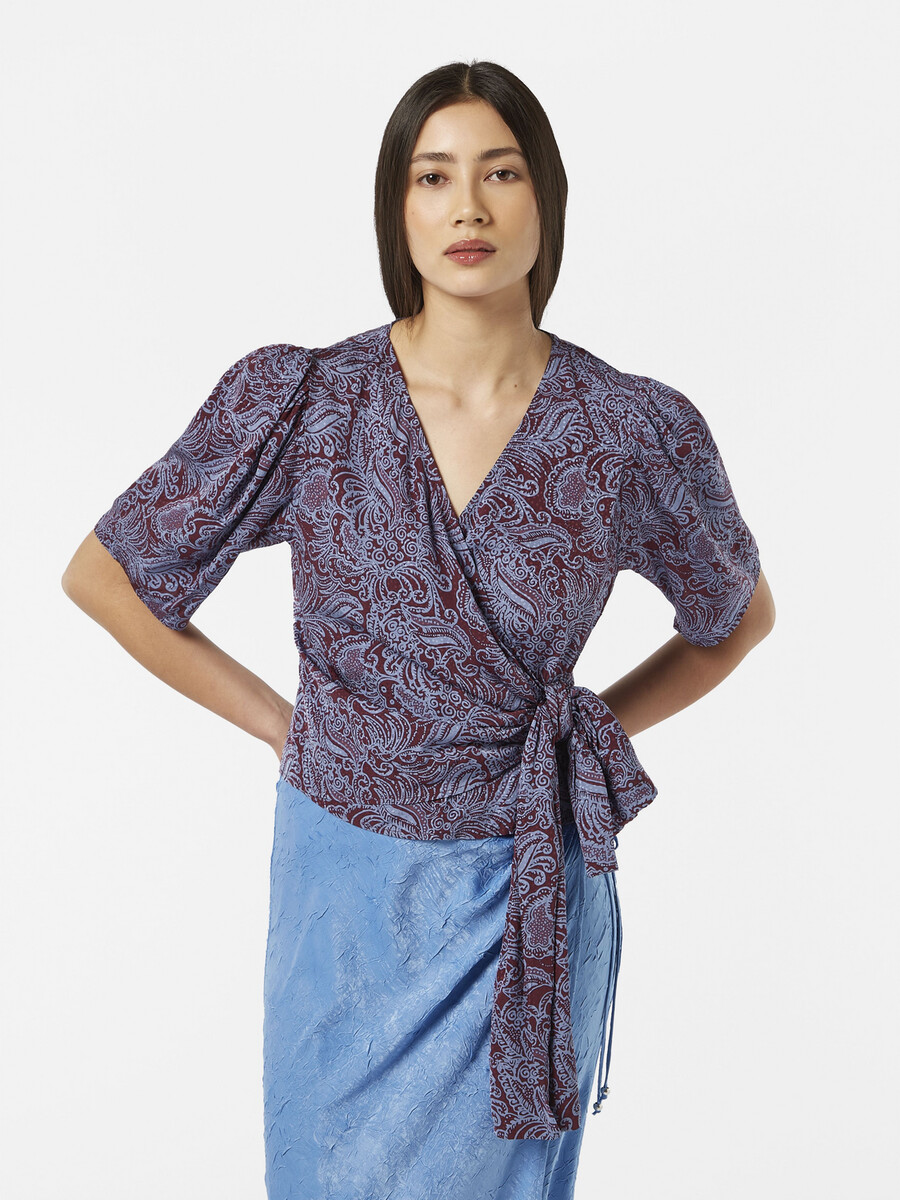 top annodato in jacquard