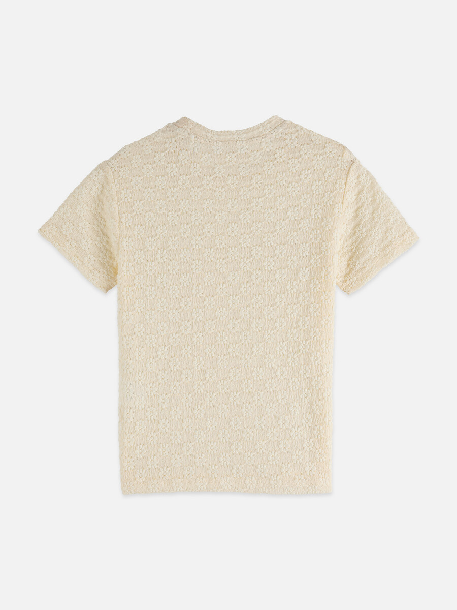 t-shirt slim fit con struttura aperta