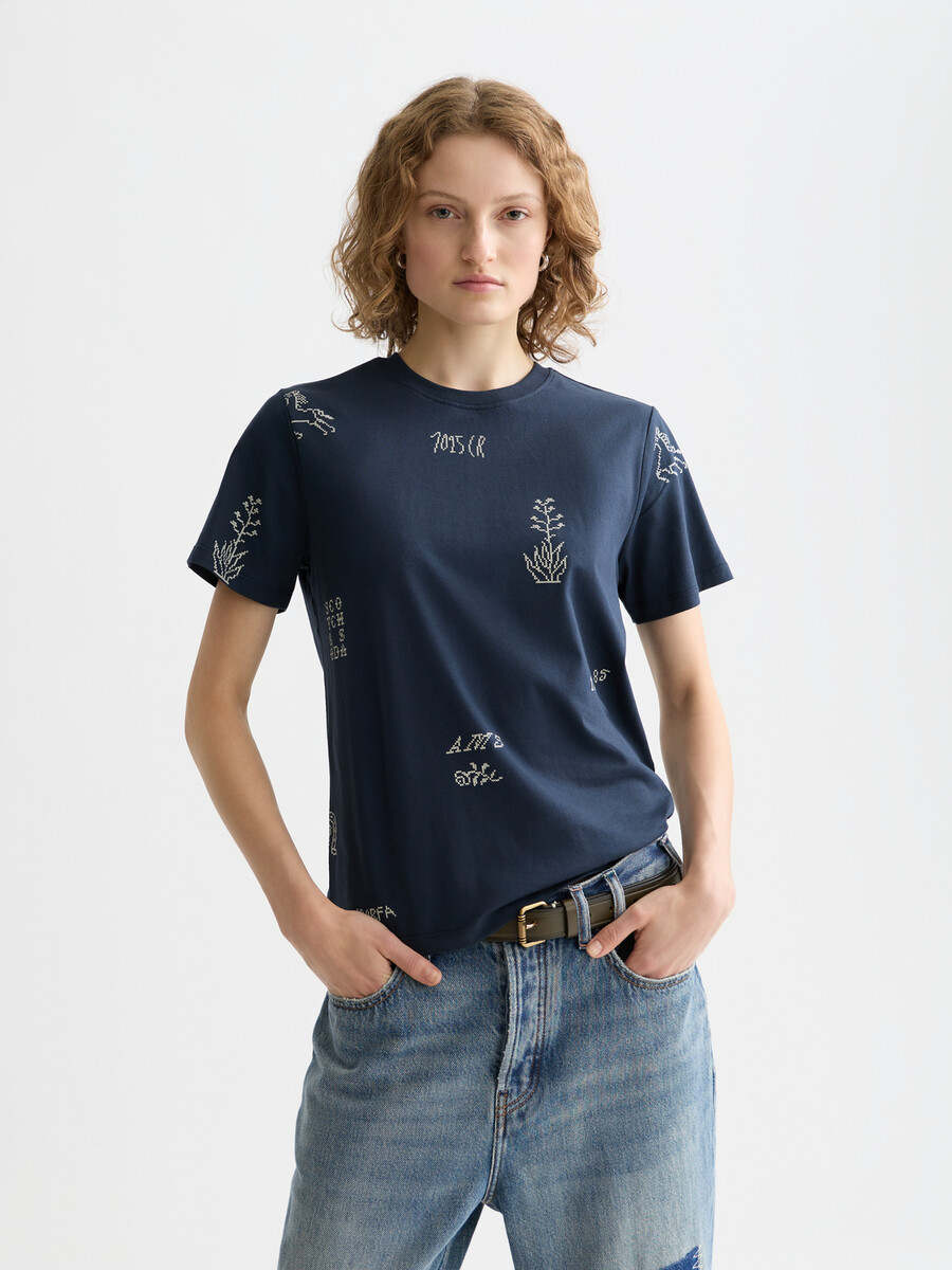 t-shirt stampata vestibilità regolare