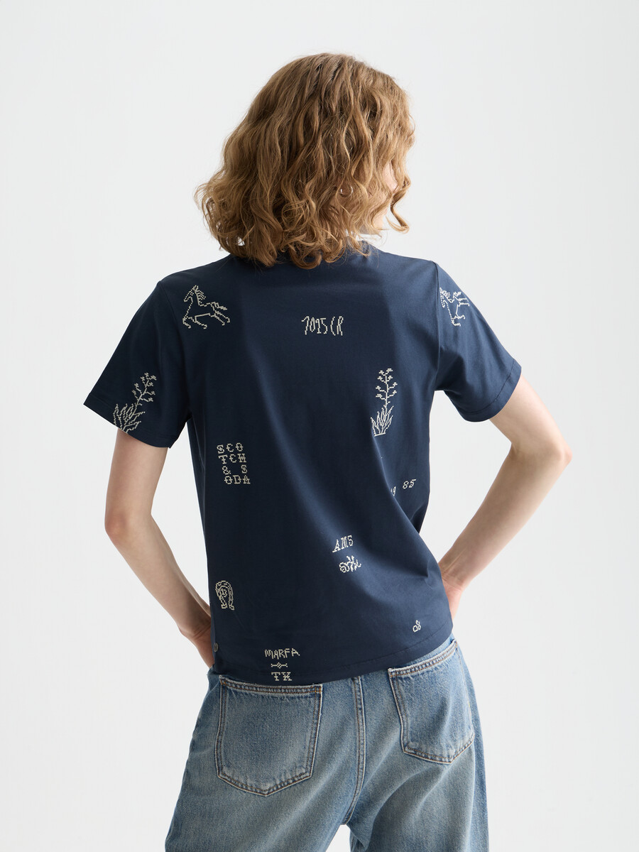 t-shirt stampata vestibilità regolare